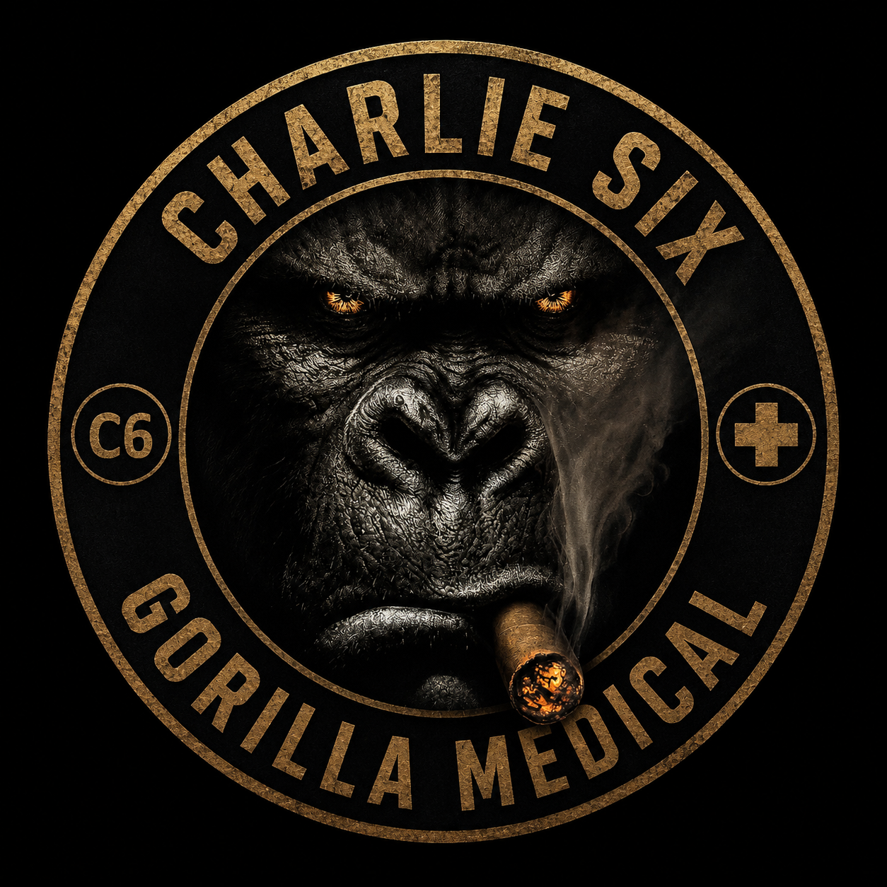 Charlie Six + Gorilla Medical partnership seal